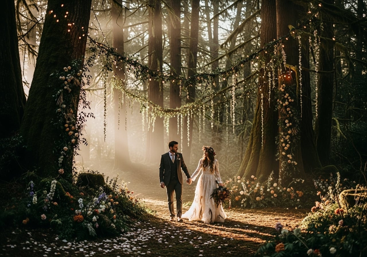 Featured image for 12 Enchanted Forest Wedding Ideas for a Natural Celebration
