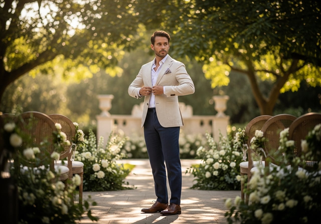 Featured image for 12 Summer Wedding Guest Looks for Men