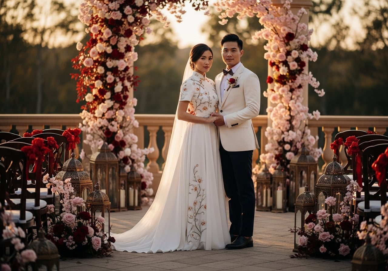 Featured image for 13 East-Meets-West Wedding Fusion Ceremonies with Stunning Visuals