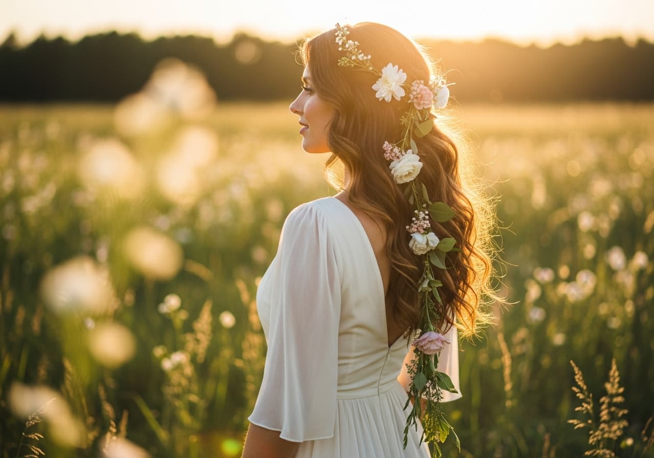 13 Ethereal Boho Wedding Hairstyles for the Free-Spirited Bride