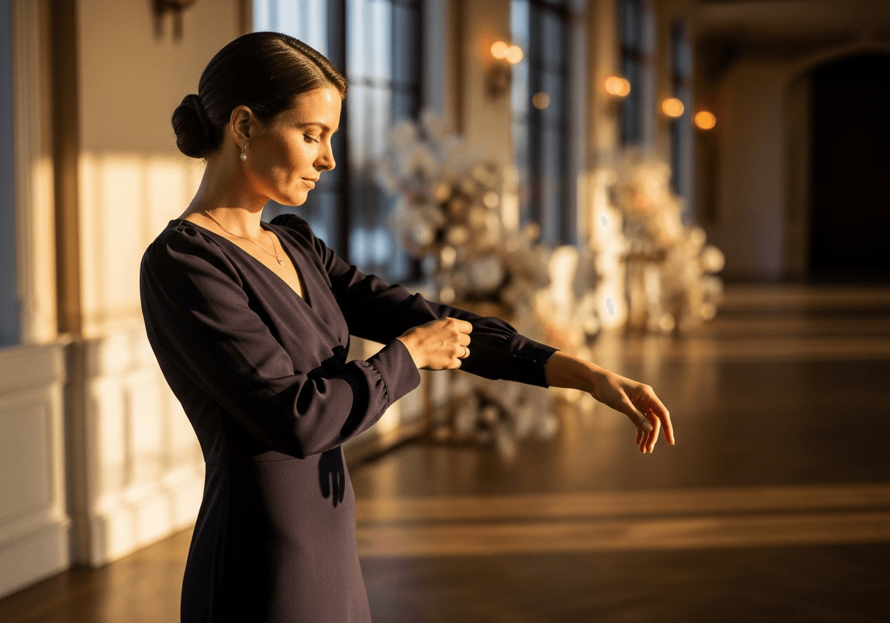 Featured image for 14 Elegant Long Sleeve Wedding Guest Dress Ideas for Coverage