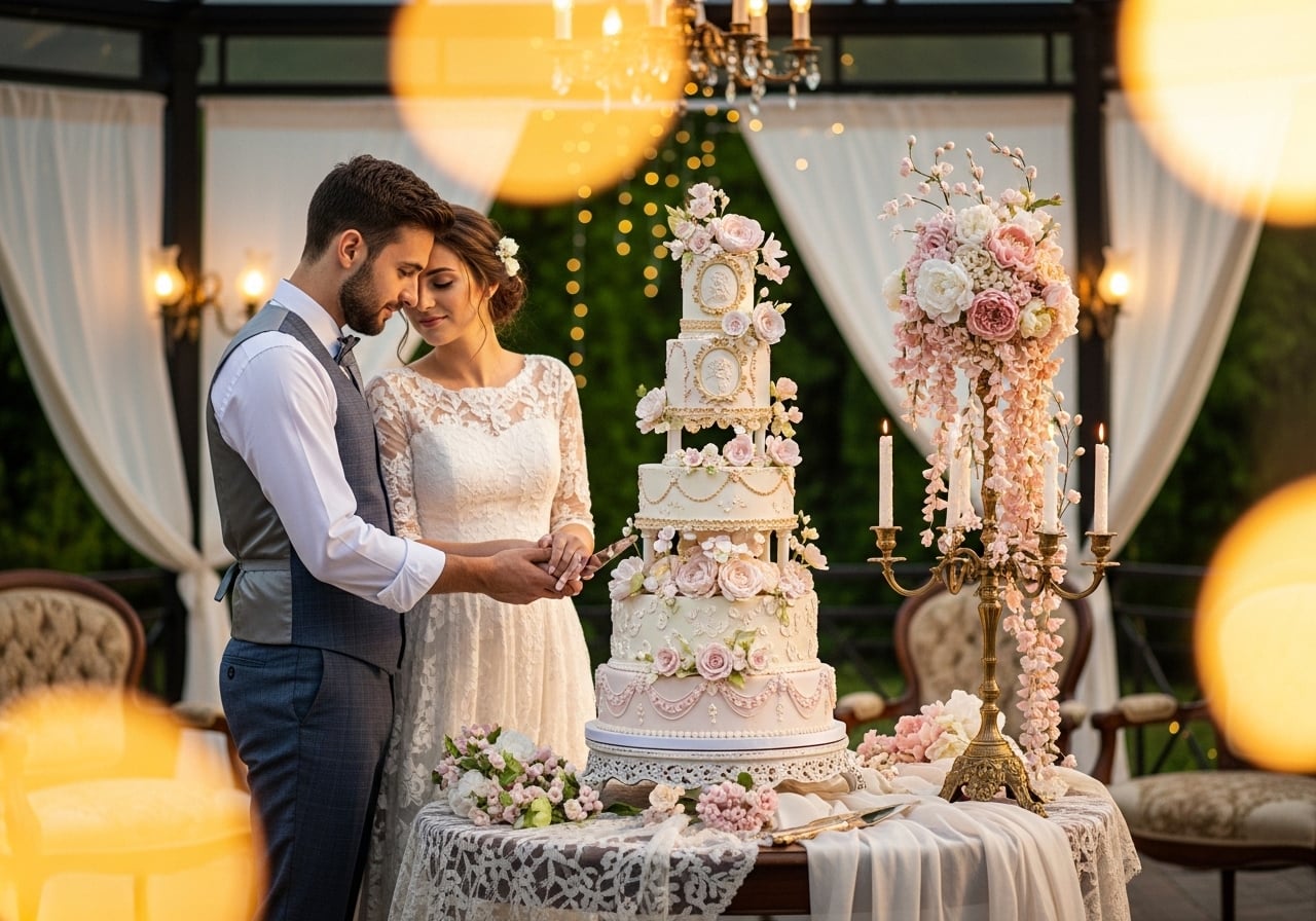 Featured image for 14 Vintage Storybook Wedding Cakes That Transport You