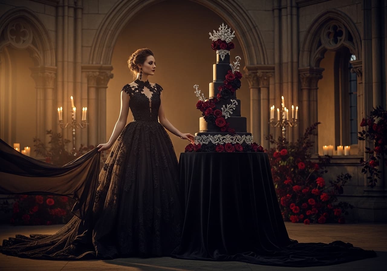 15 Gothic-Chic Wedding Cakes for the Boldly Elegant Bride