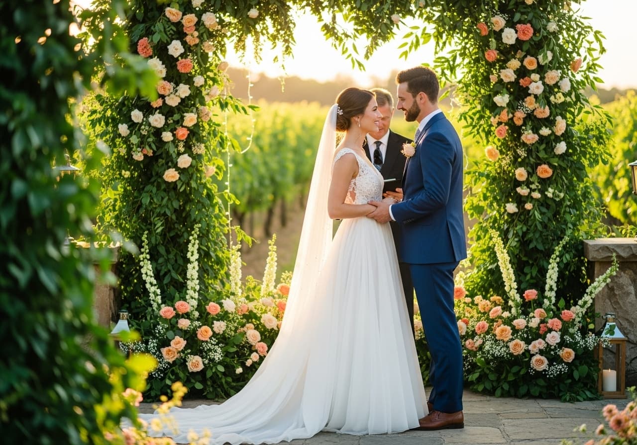 40 Bright and Beautiful Summer Backdrop Ideas for Your Wedding