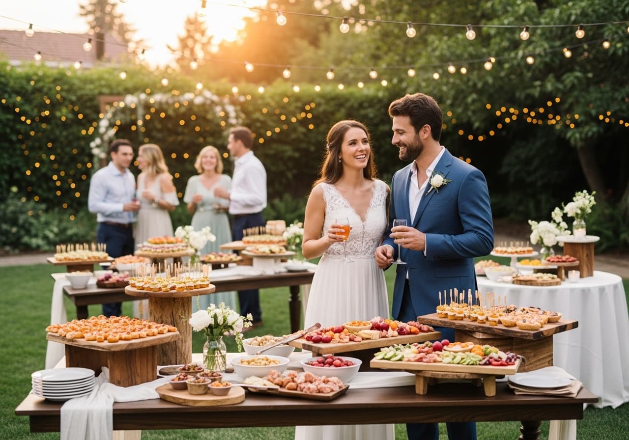 Backyard Wedding Reception: 14 Food Station Ideas Guests Will Love