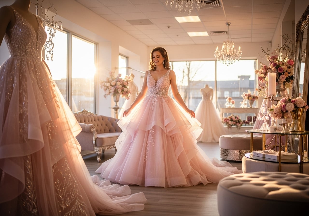 Featured image for Barbie Dream Wedding: The Best Pink and Glam Wedding Dress Ideas