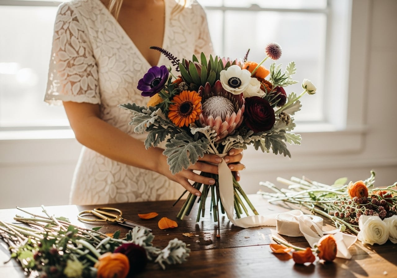 Featured image for Beyond the Rose: 15 Unique and Underrated Wedding Flowers for a One-of-a-Kind Bouquet