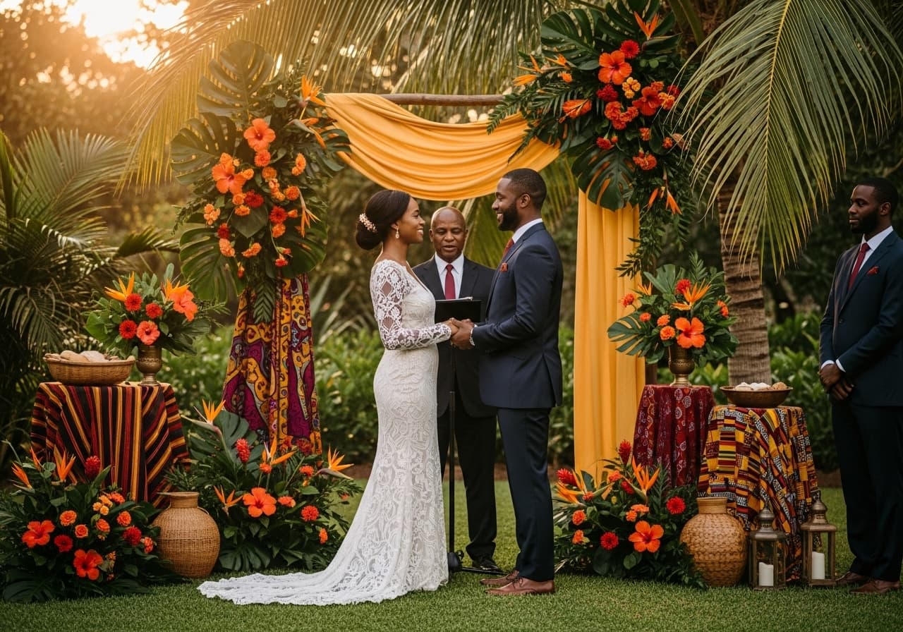 Bold & Beautiful: How to Create a Stunning Tropical African Wedding Theme