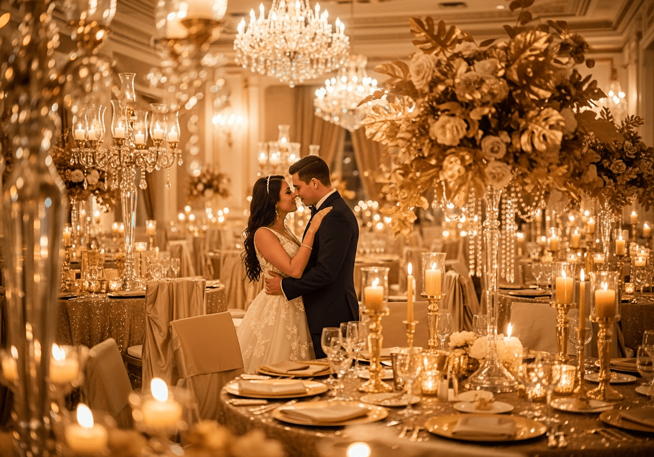 Featured image for Gilded Glamour: 15 Sparkling Gold Wedding Decor Ideas for a Luxe Look