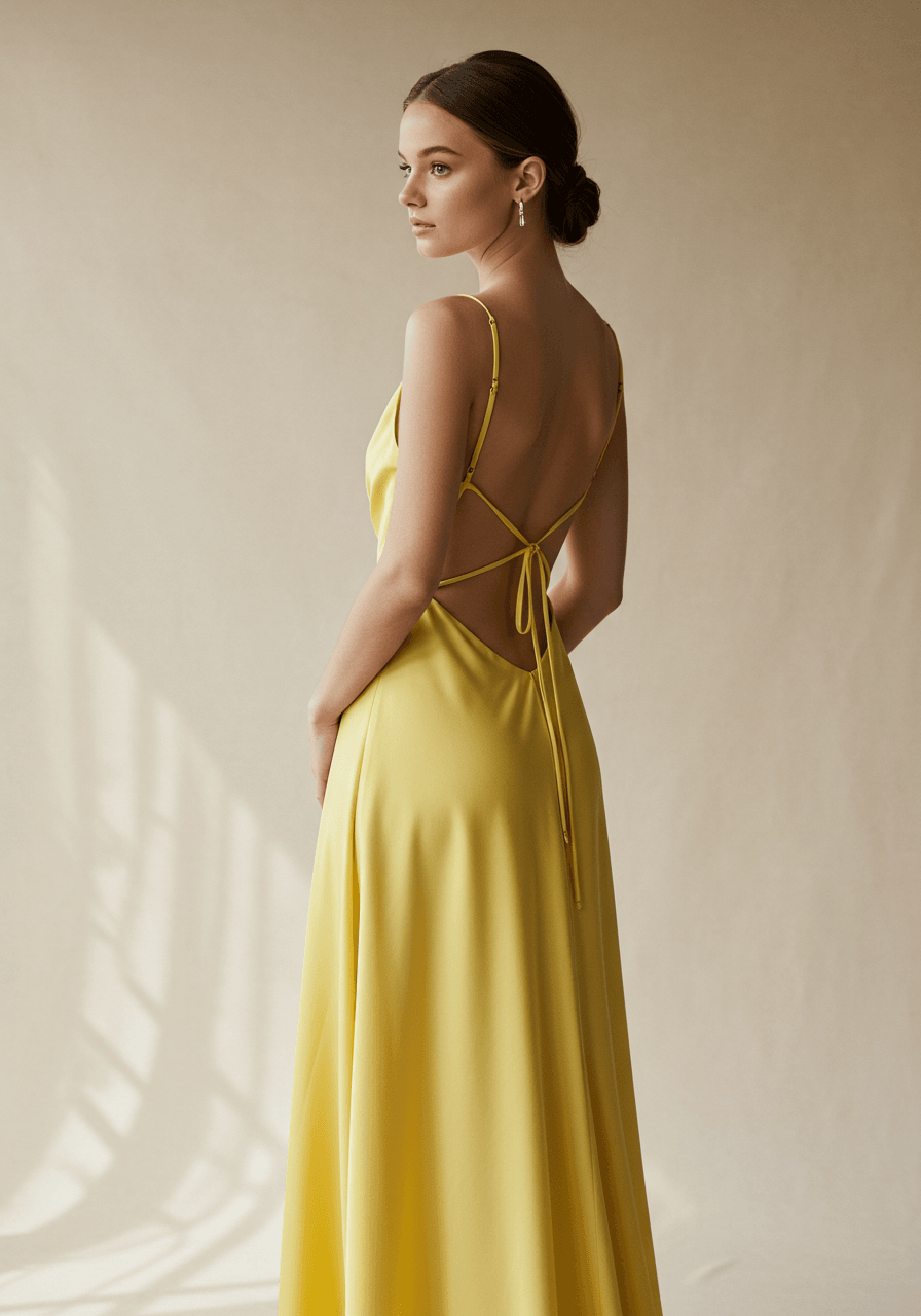 Side profile view emphasizing open-back architectural detail