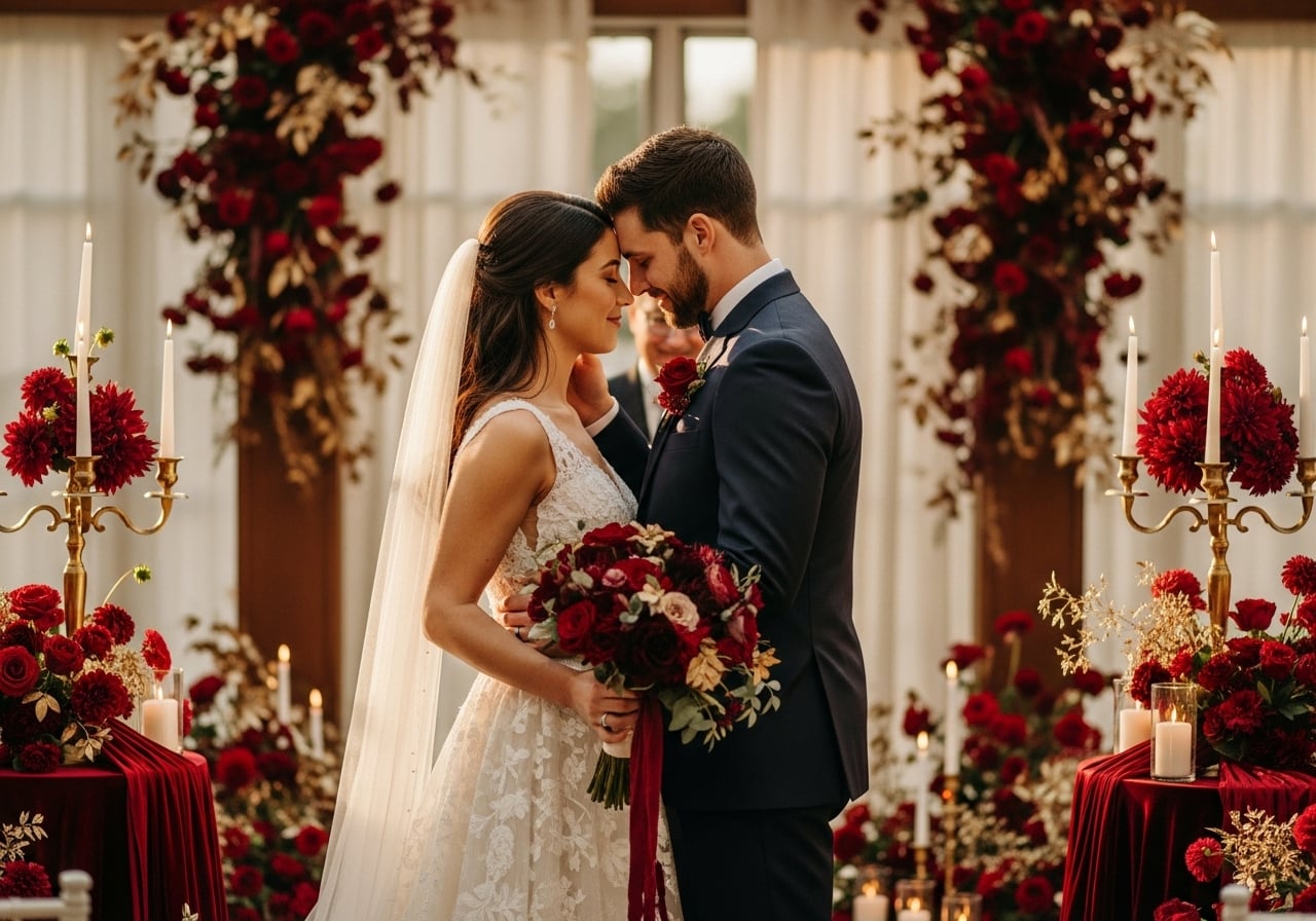 Featured image for How to Style a Burgundy Wedding: A Complete Decor Guide
