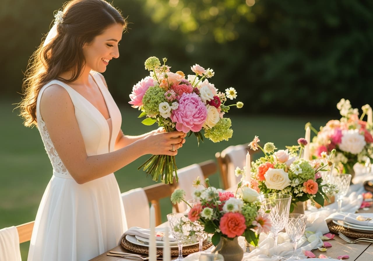 How to Use Seasonal Garden Flowers in Your Wedding Decor