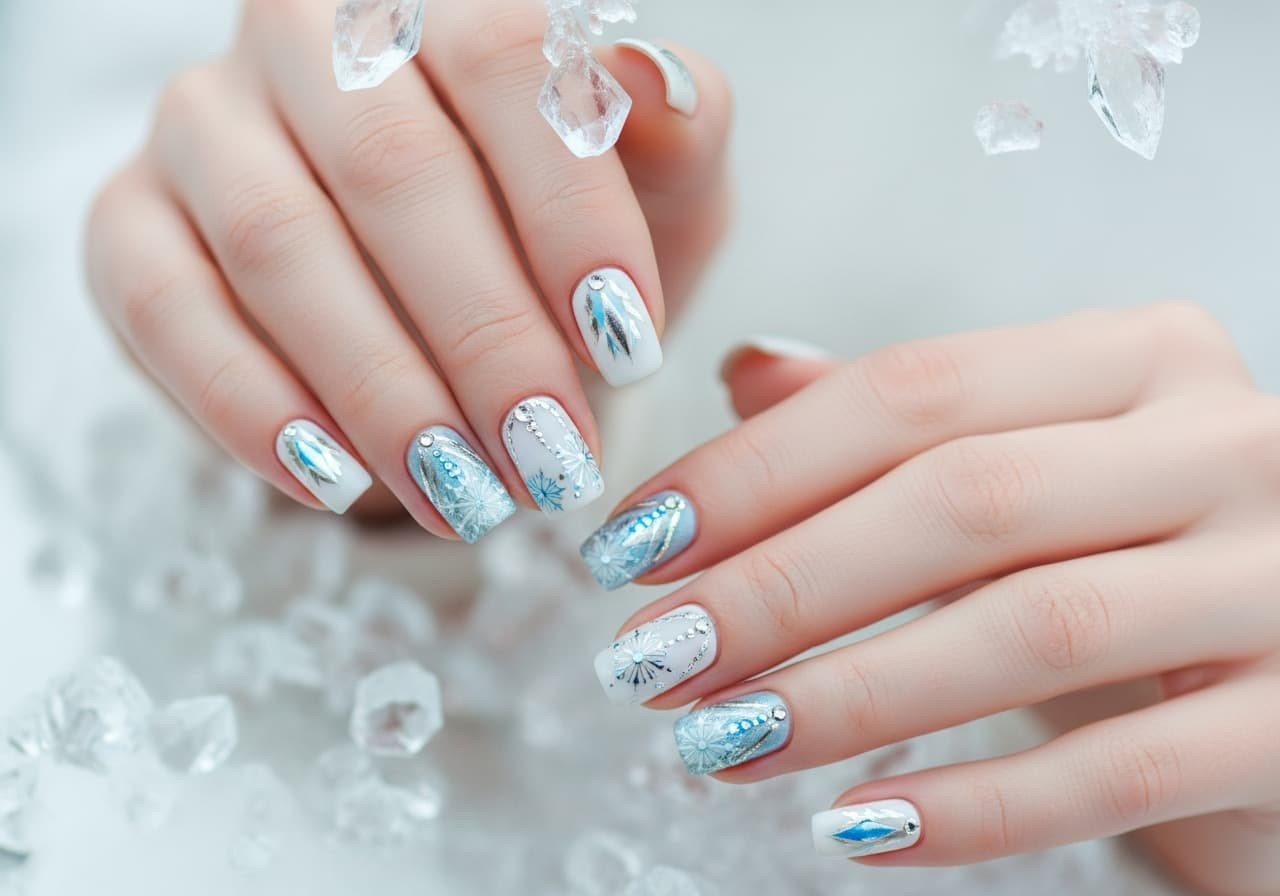Icy & Chic: 30 Winter Wedding Nail Designs