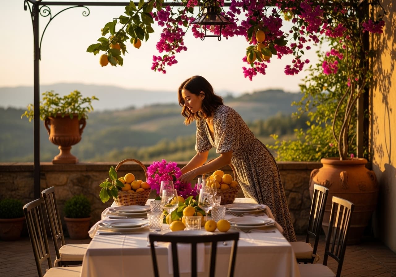 Italian Summer Dreams: 15 "La Dolce Vita" Inspired Ideas with Lemons, Bougainvillea, and Alfresco Tables