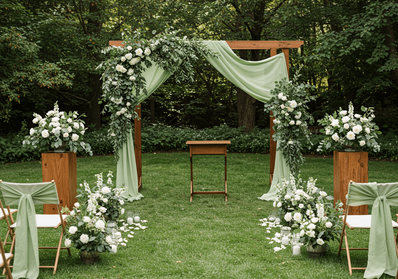 Featured image for Organic Minimalist: The Trend of Sage Green Weddings