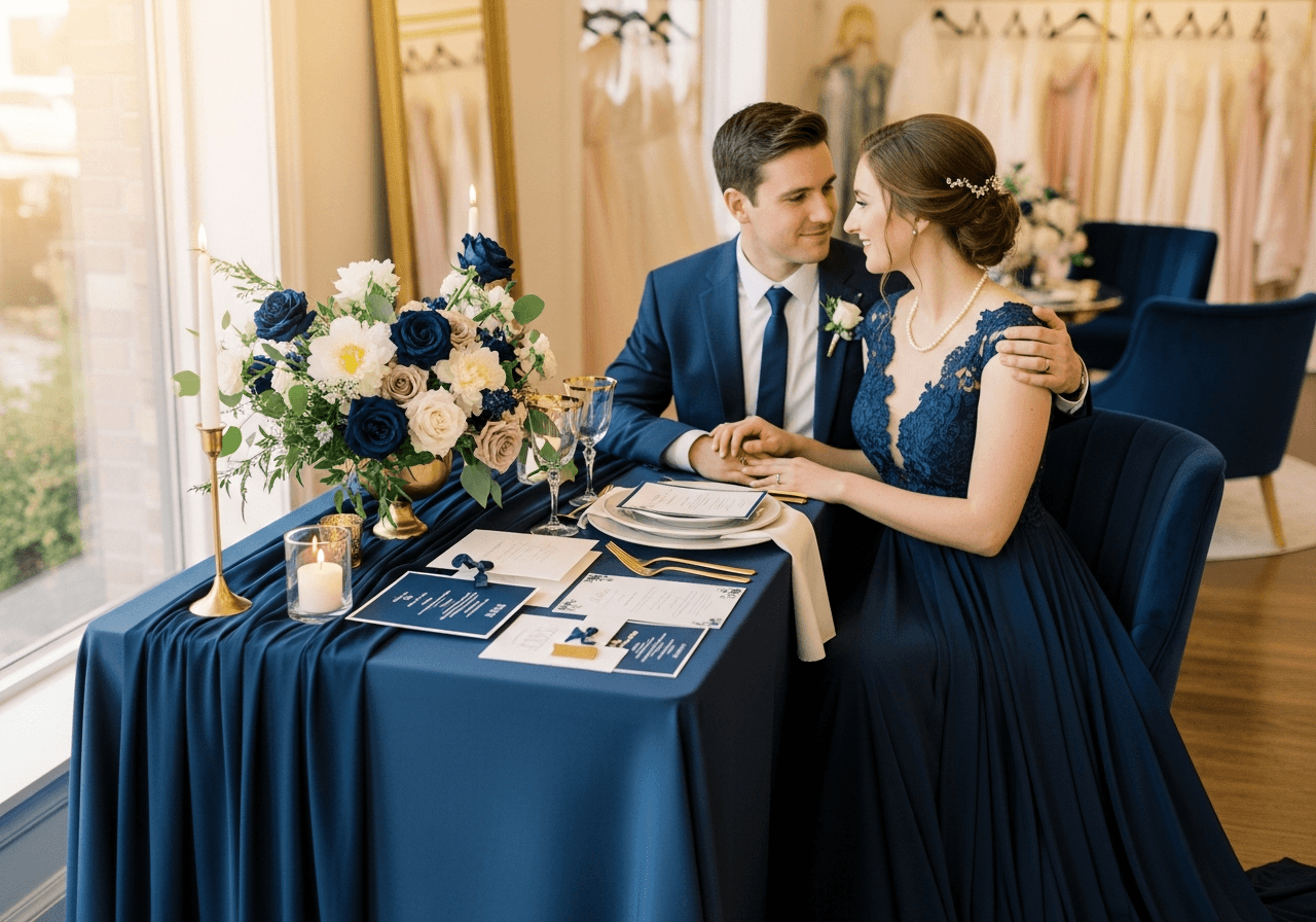 Featured image for The New Neutral: Classic Inspiration for Navy Blue Weddings