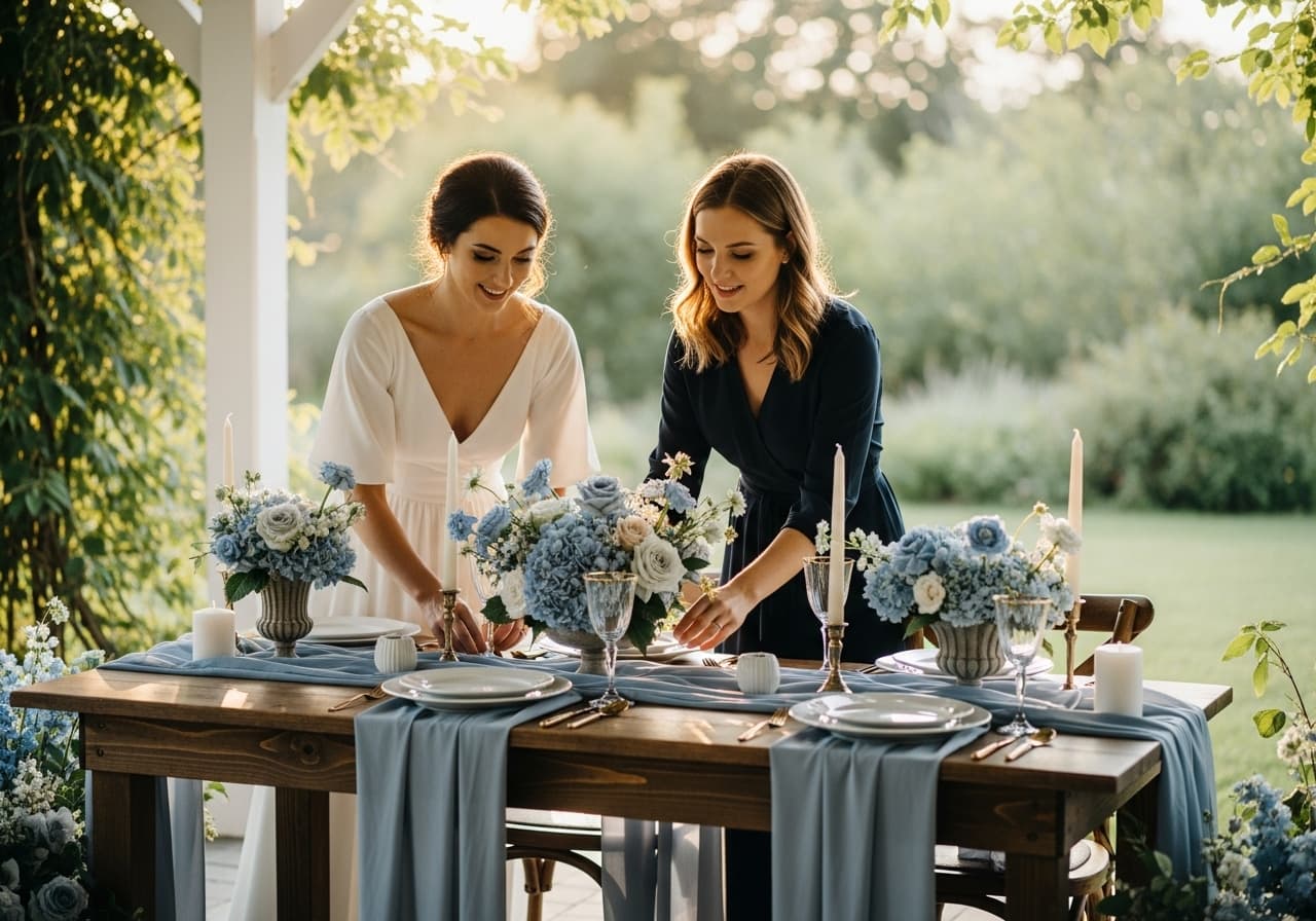 The New Romance: How Dusty Blue is Redefining Wedding Decor