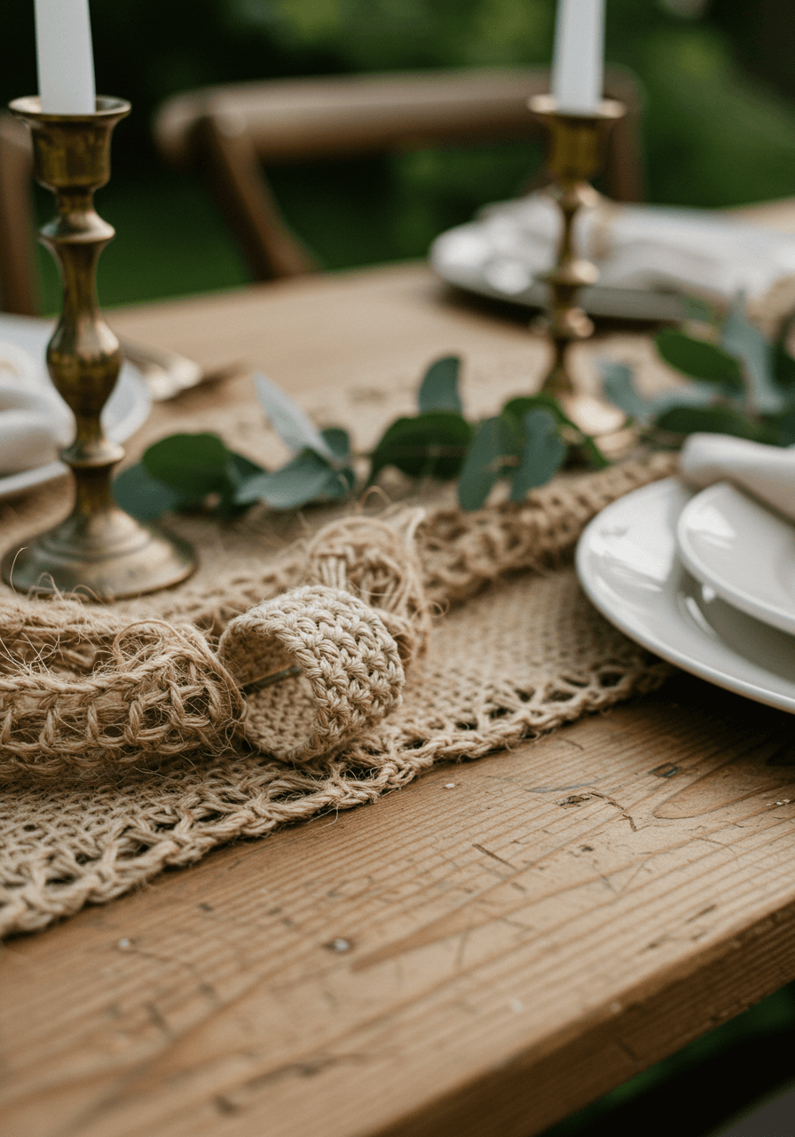 Macro detail of hemp fibre texture and jute weave patterns showing natural organic materials and rough-woven craftsmanship