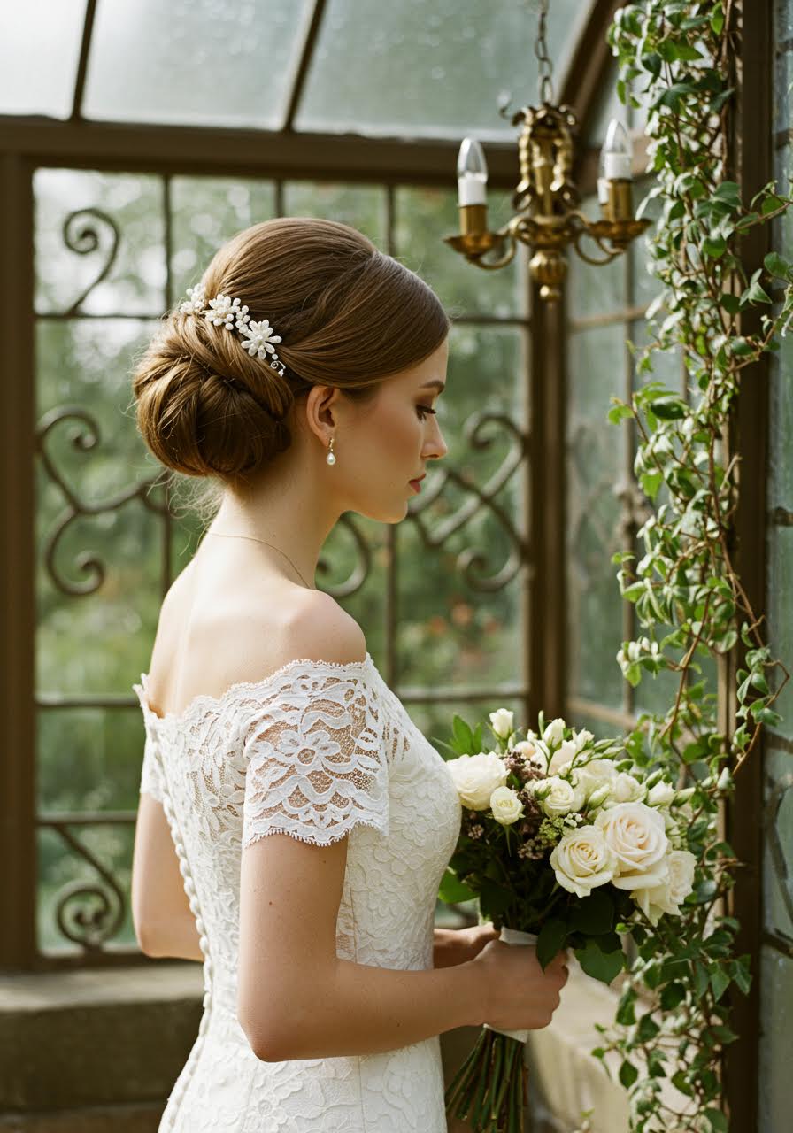 1920s vintage wedding hairstyle with classic finger waves
