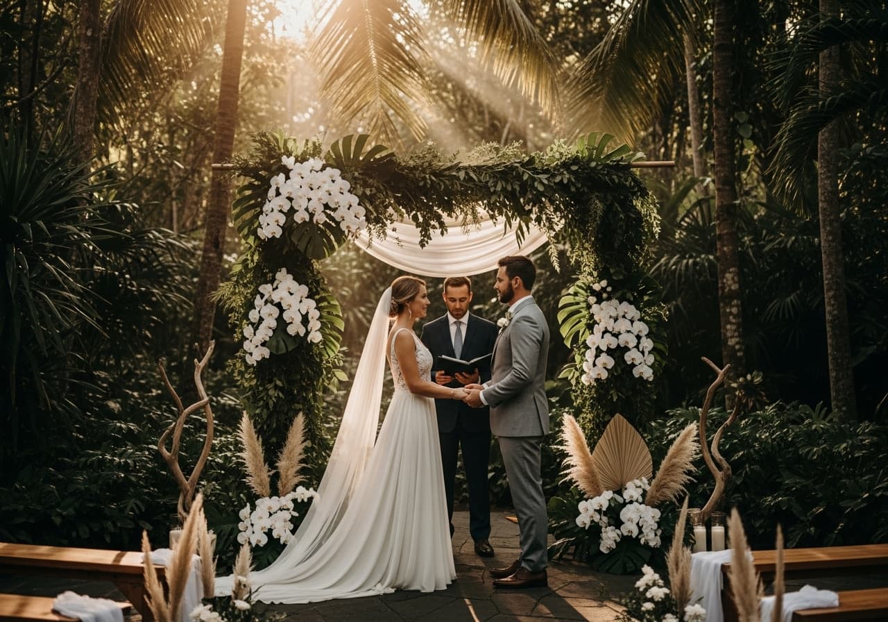 Tulum Jungle: 12 Tropical Minimalist Wedding Decor Ideas